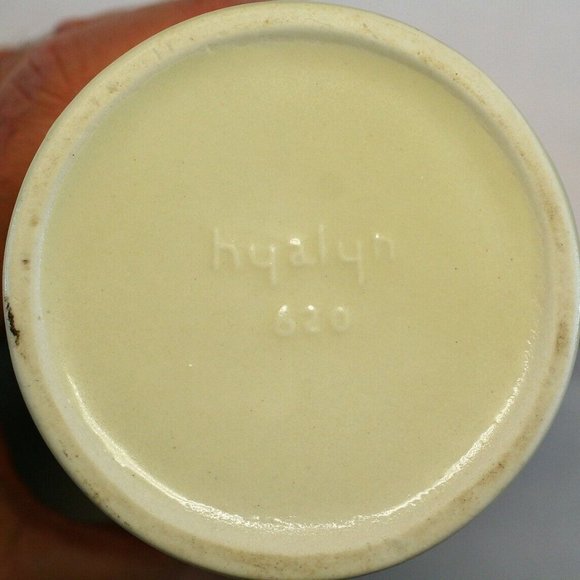 Vintage Hyalyn 620 Ceramic Stein Mug Coupe 3/4 No. 366 Auto Gold Tone Handle Rim - Picture 2 of 12